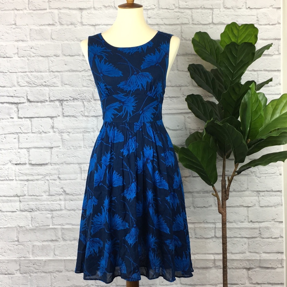 Anthropologie Maple Dandelion Floral Strappy Dress